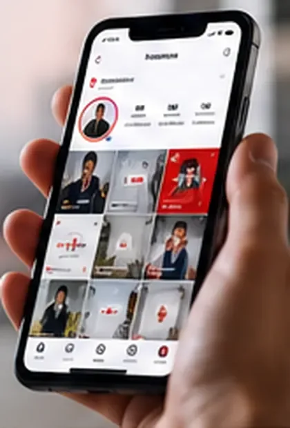 Perfil corporativo em rede social